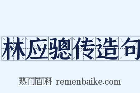 林应骢传造句是什么意思的图片